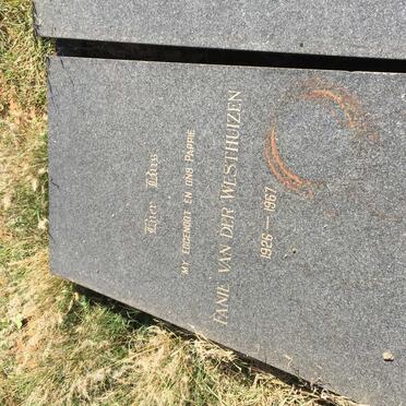 WESTHUIZEN Fanie, van der 1926-1967