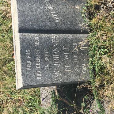 WET Jan Johannes, de 1928-196?