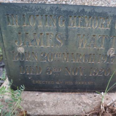 WATT James 1917-1920