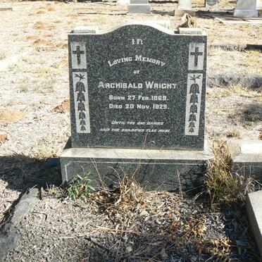 WRIGHT Archibald 1869-1929