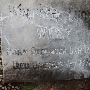 WILEY Hugh 1887-1954 &amp; Winifred Lucy 1890-1971