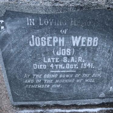 WEBB Joseph -1941