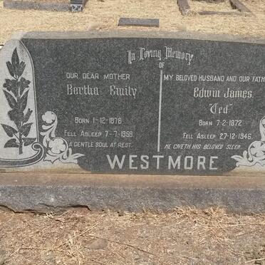 WESTMORE Edwin James 1872-1946 &amp; Bertha Emily 187?-1958