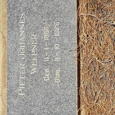 WEEPNER Pieter Johannes 1856-1926