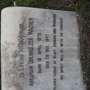 WAGNER Abraham Oberholzer 1879-1947