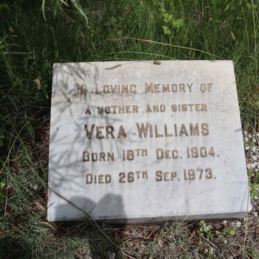WILLIAMS Vera 1904-1973
