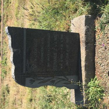 WALT Stephanus J., v.d. 1900-1965