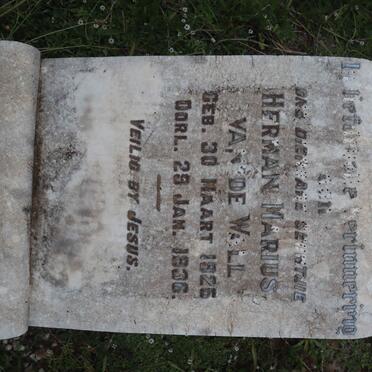 WALL Herman Marius, van de 1825-1936