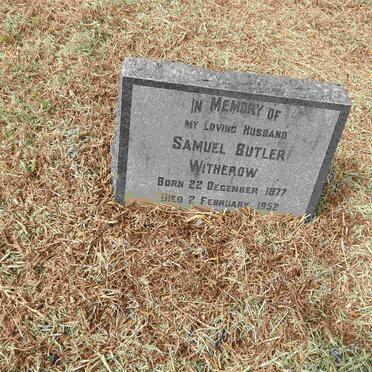 WITHEROW Samuel Butler 1877-1952