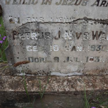 WALT Petrus J.N., v.d. 1930-1931