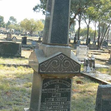 WIID Jacoba Cornelia nee BEYERS -1928