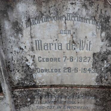 WIT Maria, de 1927-1943