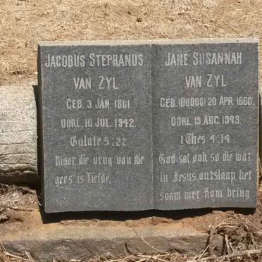 ZYL Jacobus Stephanus, van 1861-1942 &amp; Jane Susannah DODDS 1860-1943