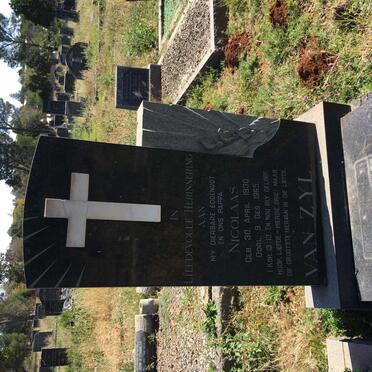 ZYL Nicolaas, van 1930-1965