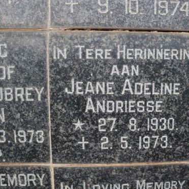 ANDRIESSE Jeane Adeline 1930-1973