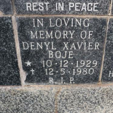 BOJE Denyl Xavier 1929-1980