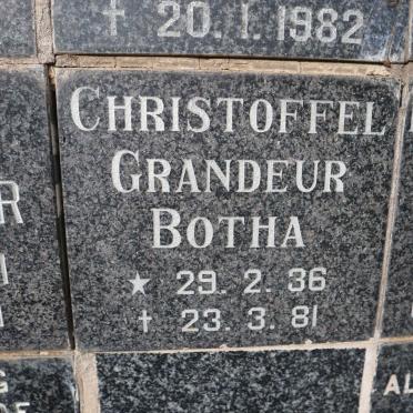 BOTHA Christoffel Grandeur 1936-1981