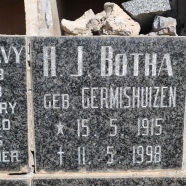 BOTHA H.J. nee GERMISHUIZEN 1915-1998