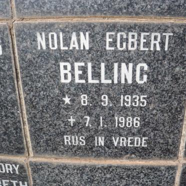 BELLING Nolan Egbert 1935-1986