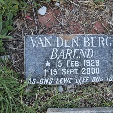 BERG Barend, van den 1929-2000