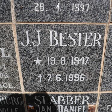 BESTER J.J. 1947-1996