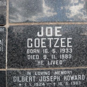 COETZEE Joe 1933-1983