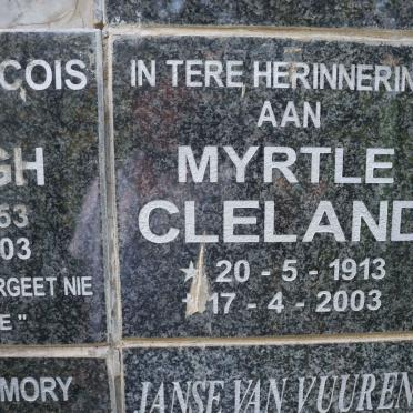 CLELAND Myrtle 1913-2003