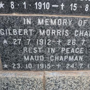 CHAPMAN Gilbert Morris 1912-1979 &amp; Maud 1915-1989