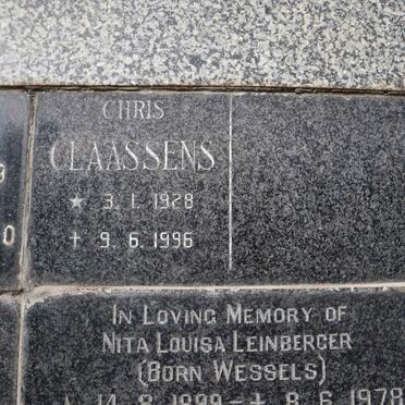 CLAASSENS Chris 1928-1996