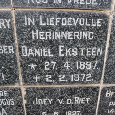 EKSTEEN Daniel 1897-1972