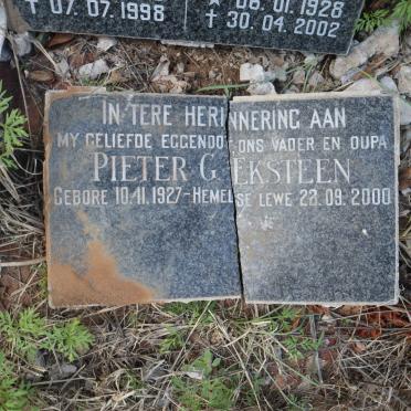 EKSTEEN Pieter G. 1927-2000