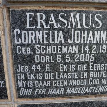 ERASMUS Cornelia Johanna nee SCHOEMAN 1911-2005