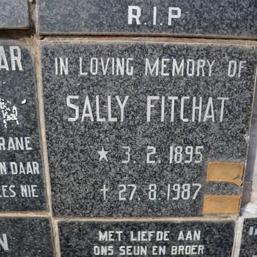 FITCHAT Sally 1895-1987