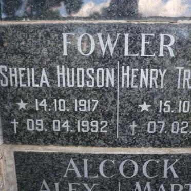FOWLER Henry Trafford 1914-1995 &amp; Sheila Hudson 1917-1992