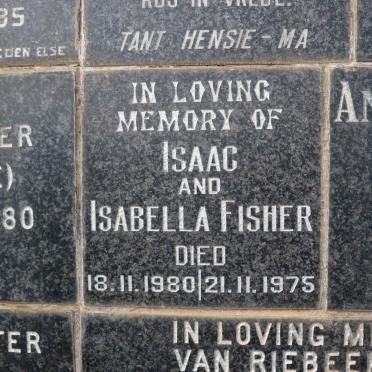 FISHER Isaac -1980 &amp; Isabella -1975