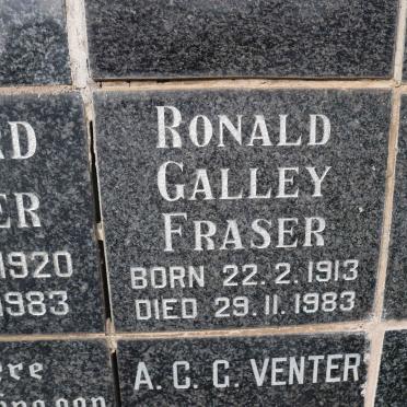 FRASER Ronald Galley 1913-1983