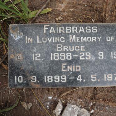 FAIRBRASS Bruce 1898-1971 &amp; Enid 1899-1979