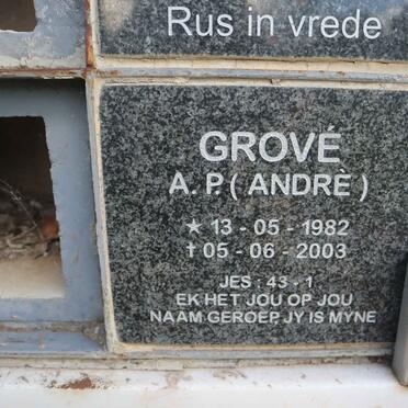 GROVE A.P. 1982-2003