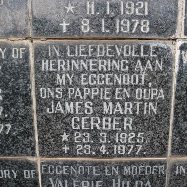GERBER James Martin 1925-1977