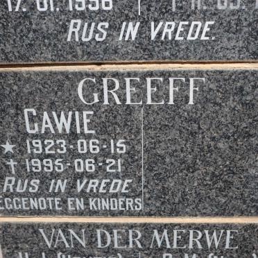 GREEFF Gawie 1923-1995