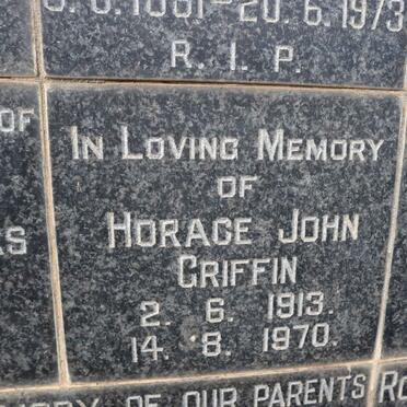 GRIFFIN Horace John 1913-1970