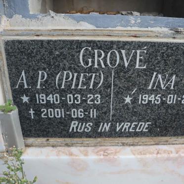 GROVE A.P. 1940-2001 &amp; Ina 1945-