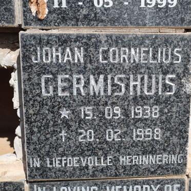 GERMISHUIS Johan Cornelius 1938-1998