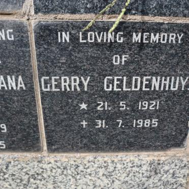 GELDENHUYS Gerry 1921-1985