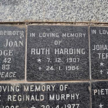 HARDING Ruth 1907-1984 :: TERBLANCHE Johann Truter 1920-1984