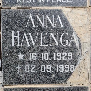 HAVENGA Anna 1929-1998