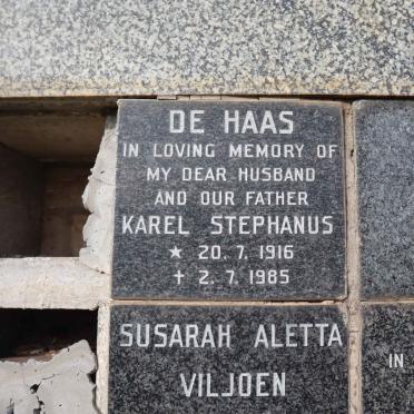 HAAS Karel Stephanus, de 1916-1985