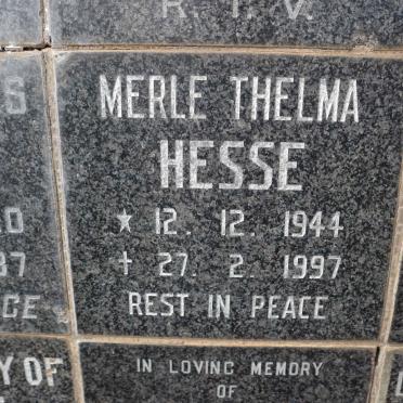 HESSE Merle Thelma 1944-1997