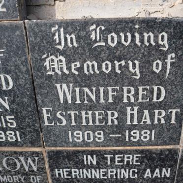 HART Winifred Esther 1909-1981