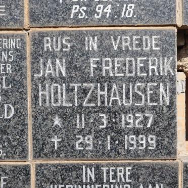 HOLTZHAUSEN Jan Frederik 1927-1999